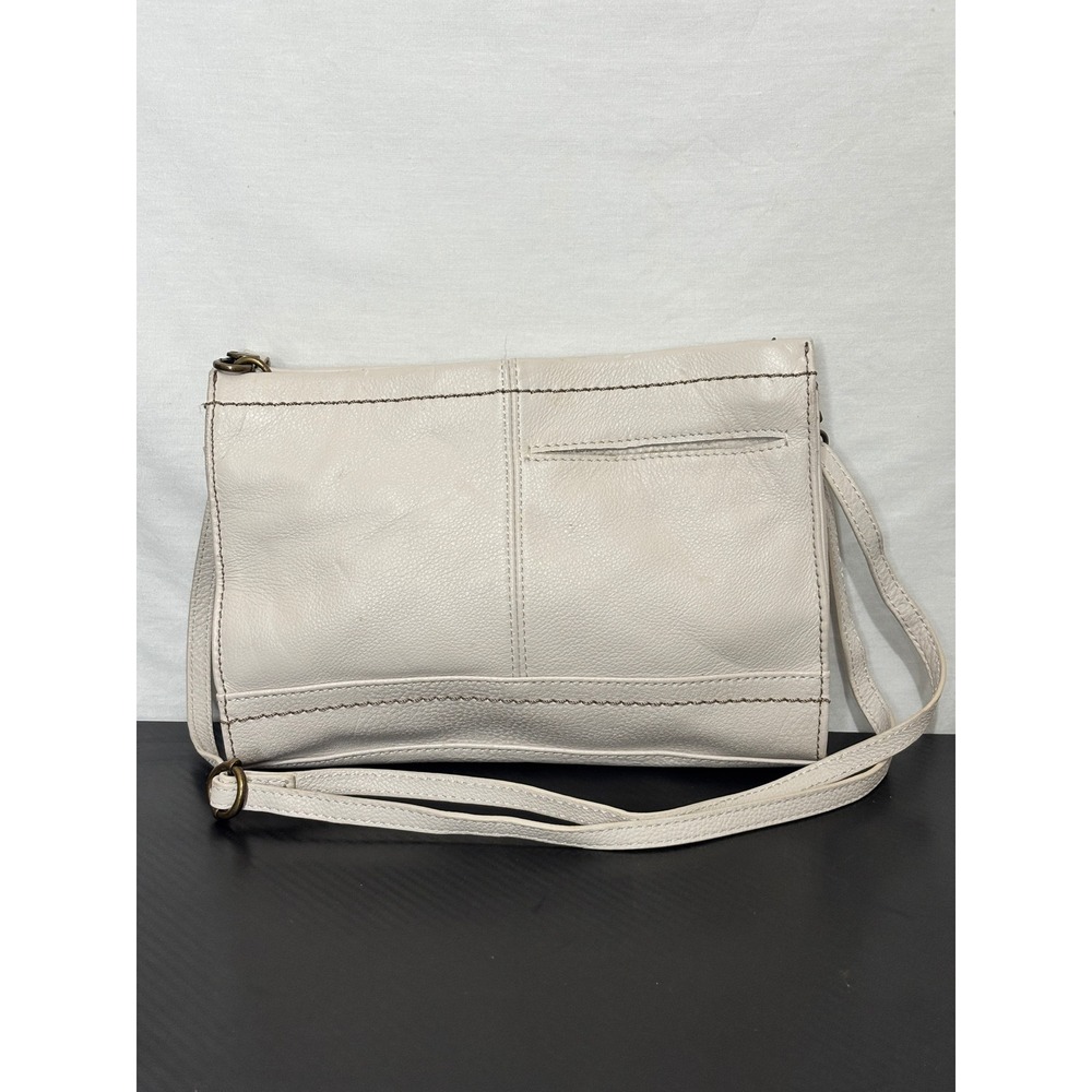 The Sak Iris Crossbody Bag Off White Pebbled Leather Cream - Picture 2 of 9
